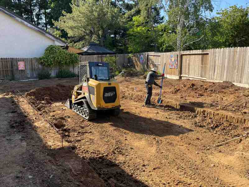 Pool Construction detail β During Dig