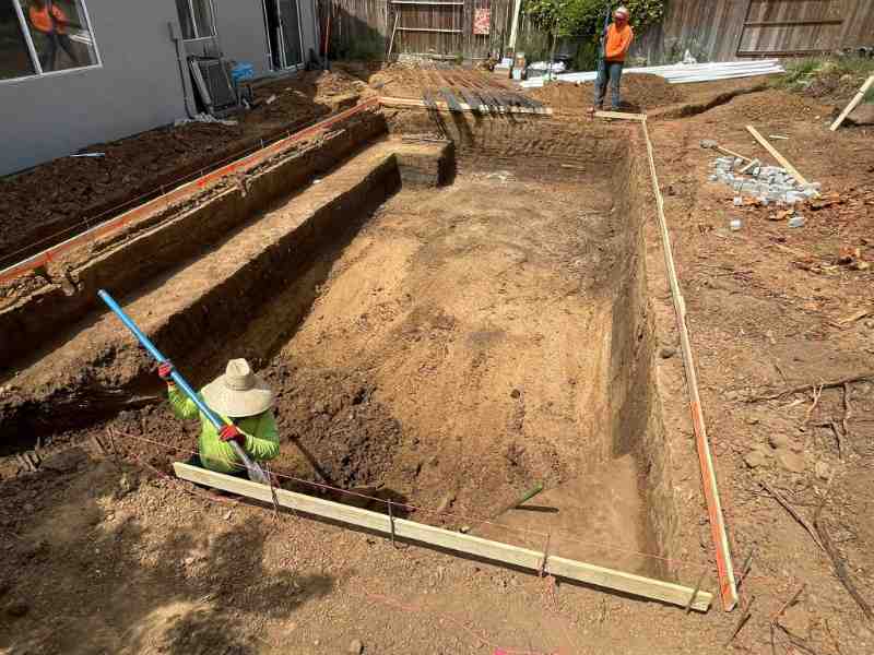 Pool Construction detail β Pool During