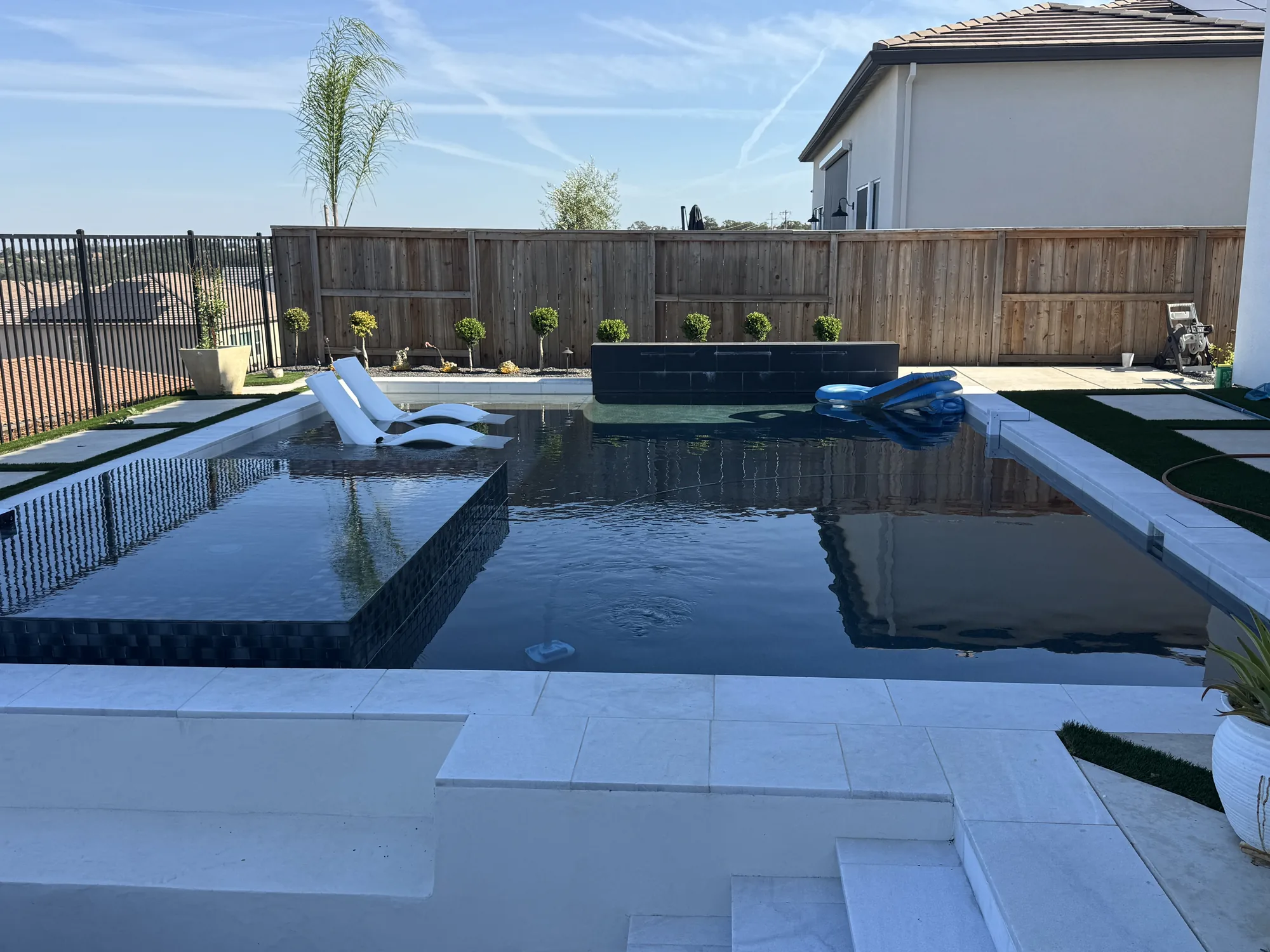 Pool under construction by Pinnacle Pools and Landscape